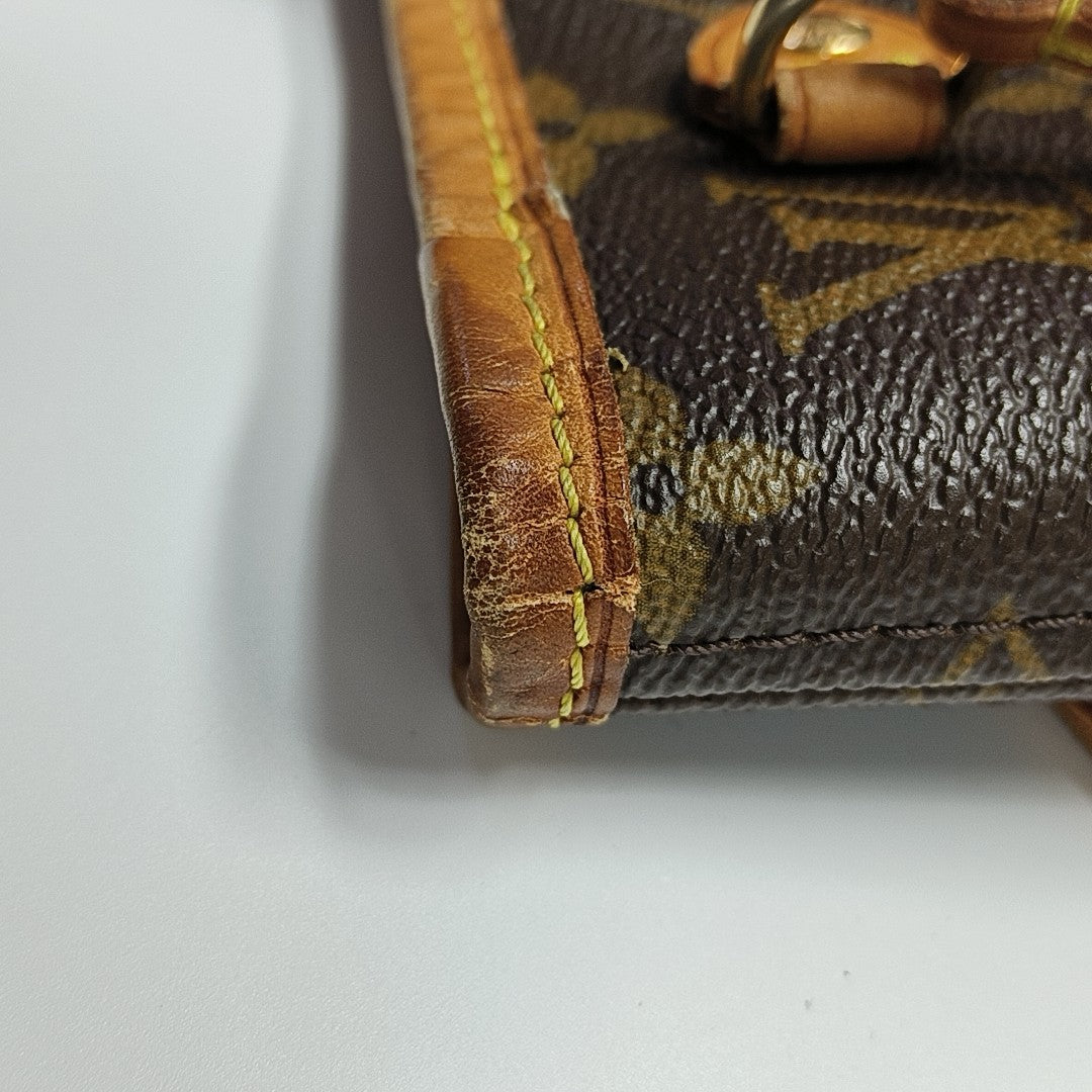 NEVERFULL PM Monogram Coated Canvas Brown