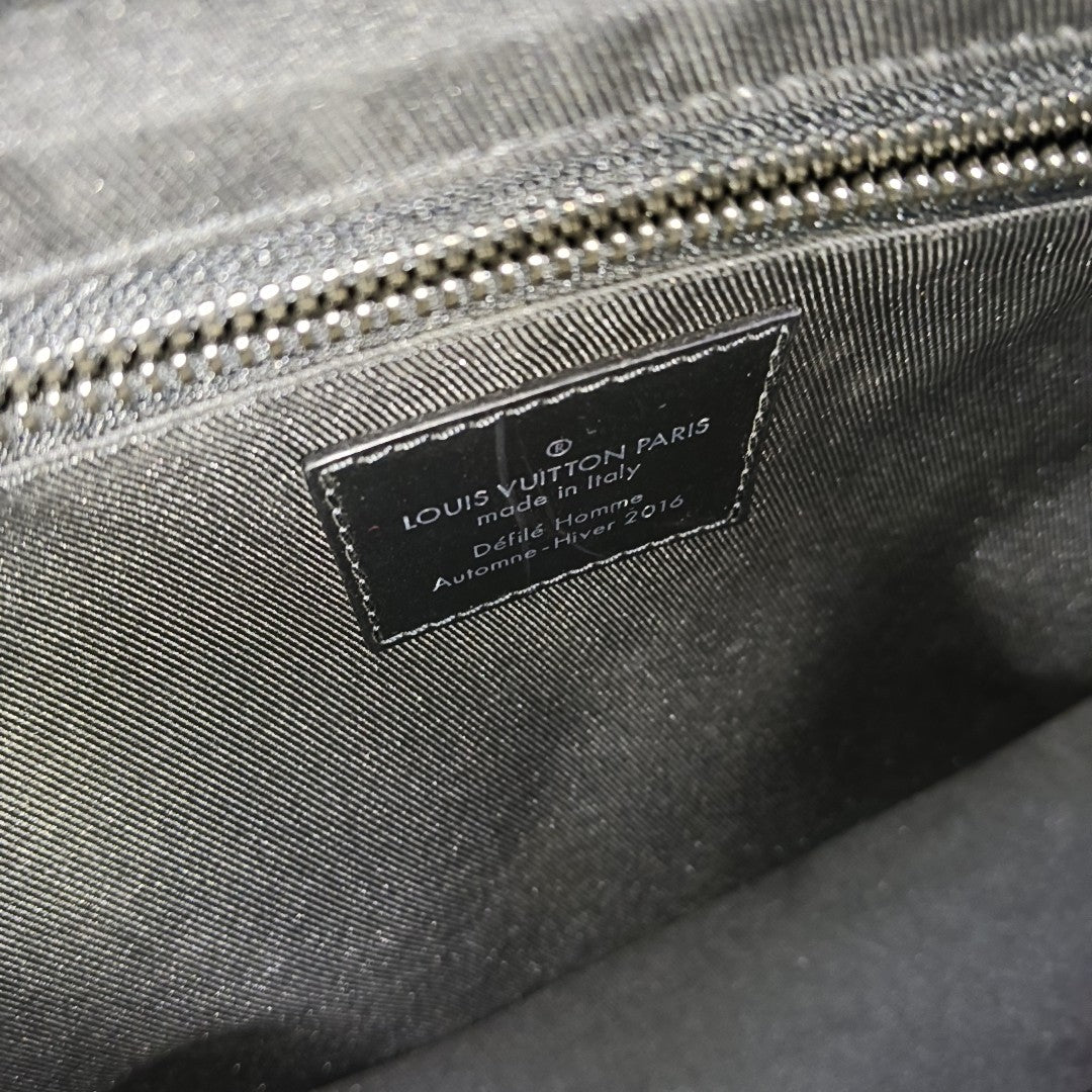 VOYAGER PM Monogram Coated Canvas Black