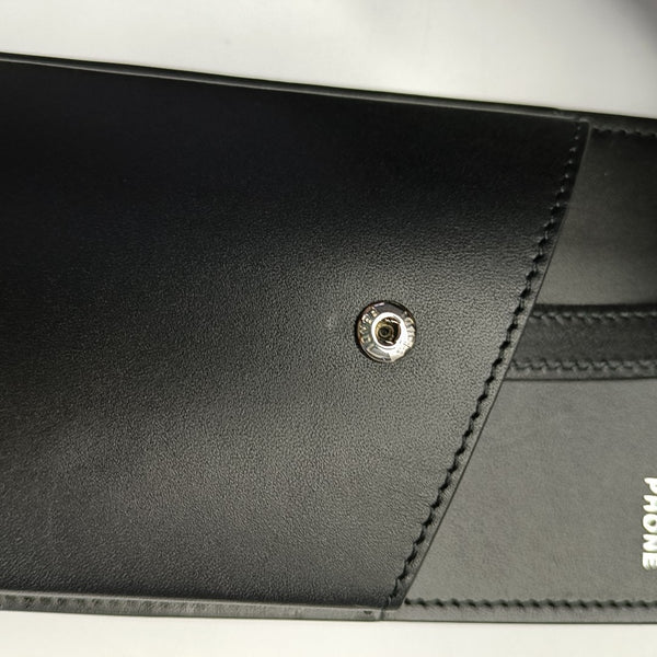 2 Pockets Leather Black