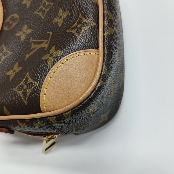DEAUVILLE Mini Monogram Coated Canvas Brown