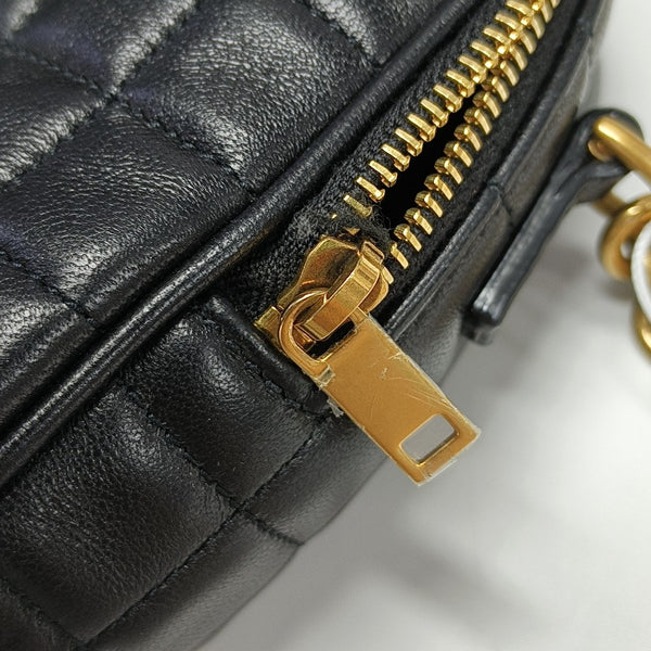 Quilted Lambskin Crossbody Bag Mini Black
