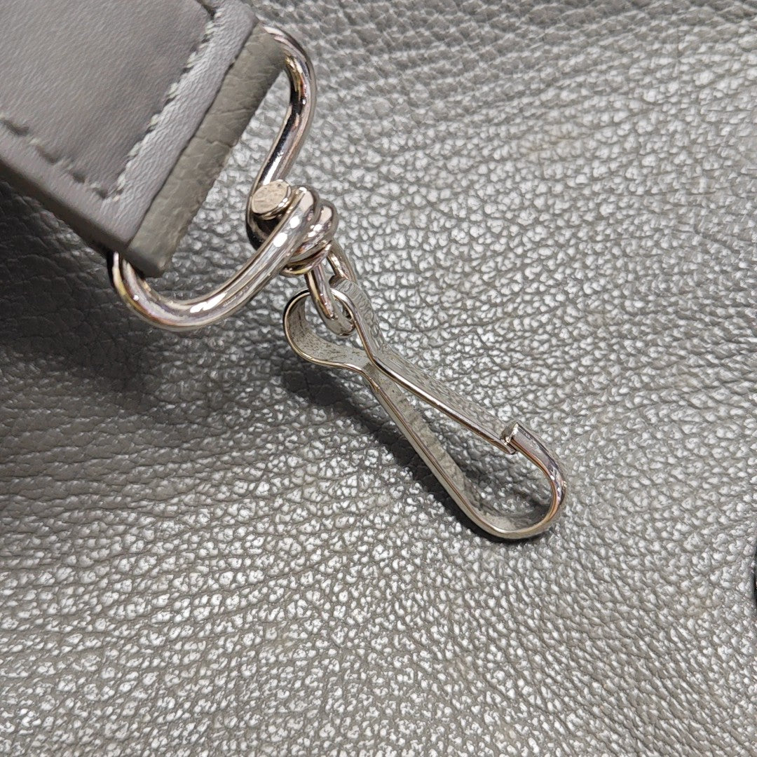 Classic Metallic Edge City Mini Lambskin Gray
