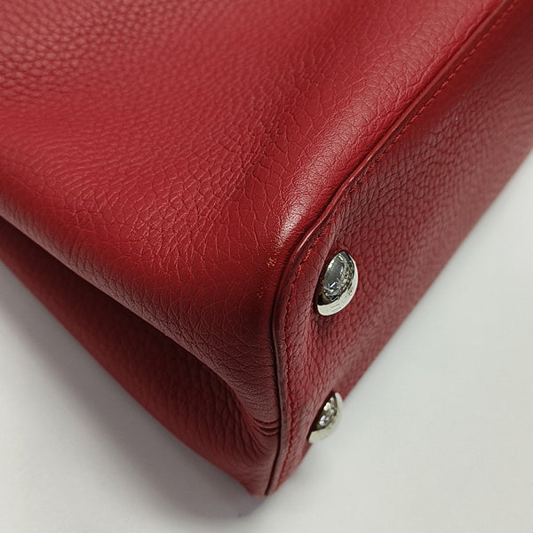 CAPUCINES MM Calfskin Red