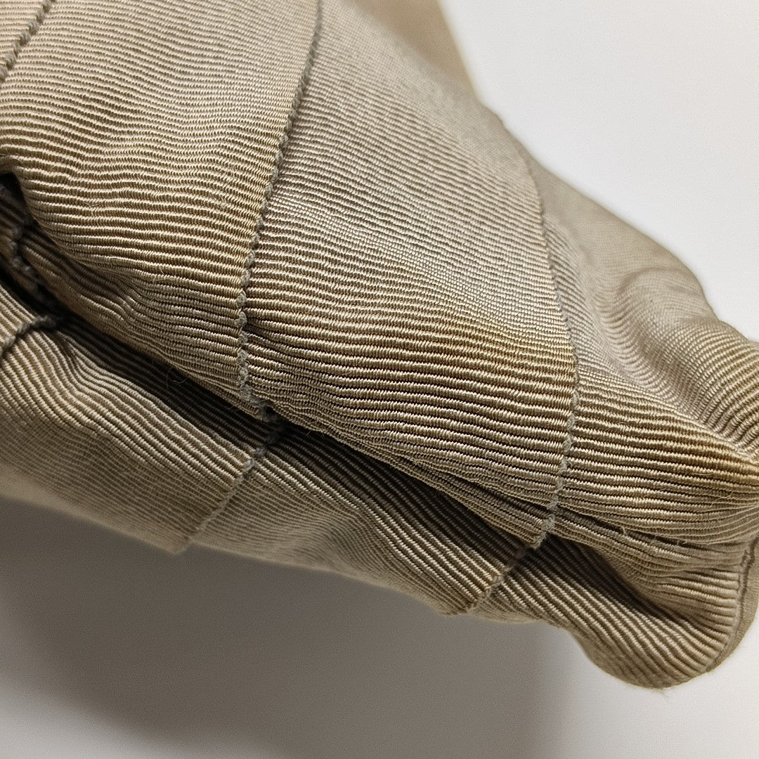 Nylon Top Handle Bag Beige