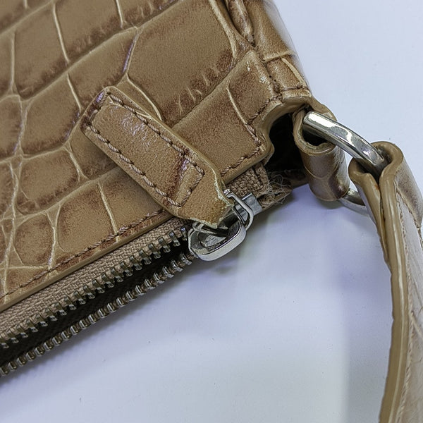 Calfskin Shoulder Bag Beige