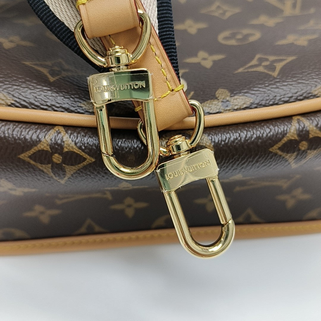 DIANE Monogram Coated Canvas Brown