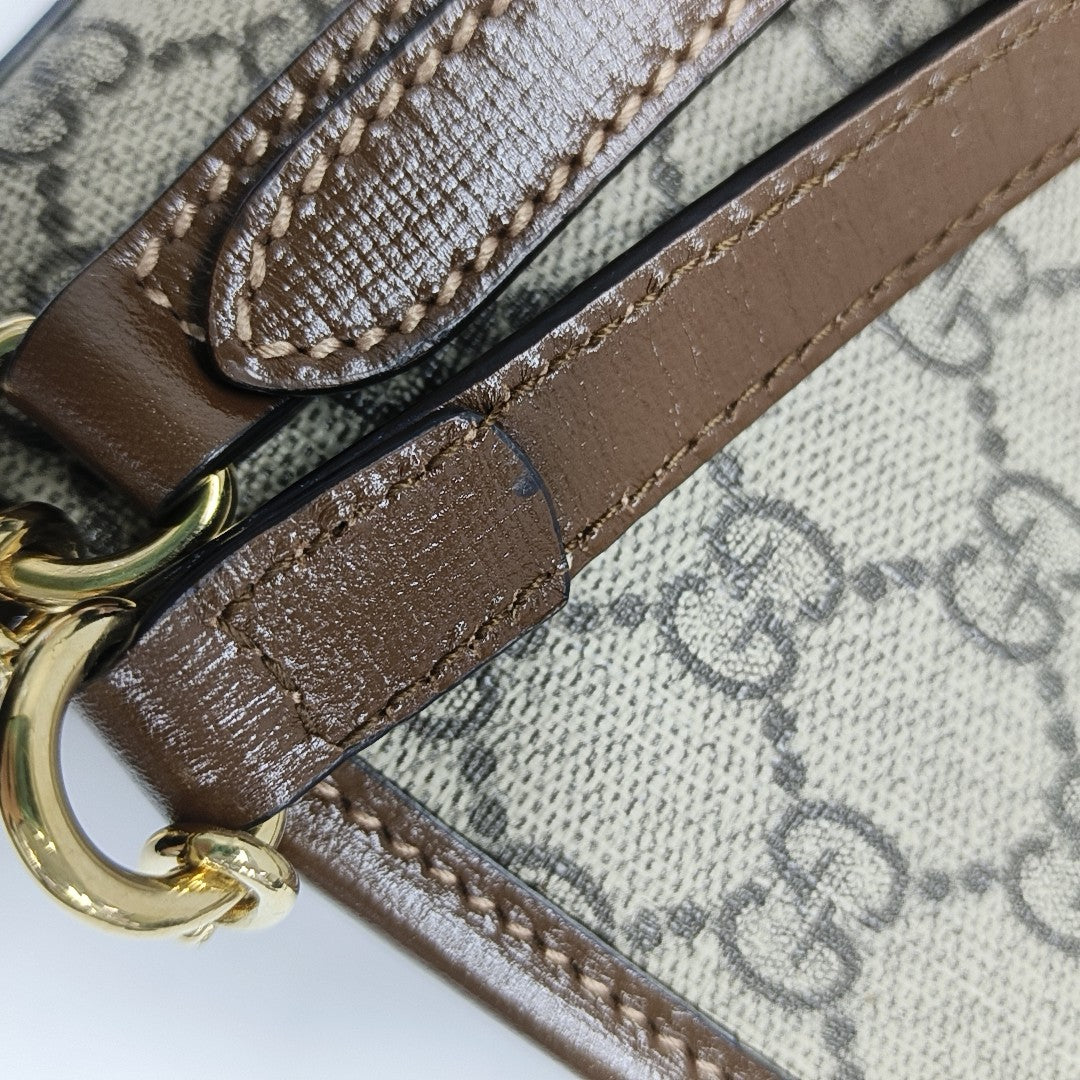 Retro Mini Monogram Coated Canvas Beige