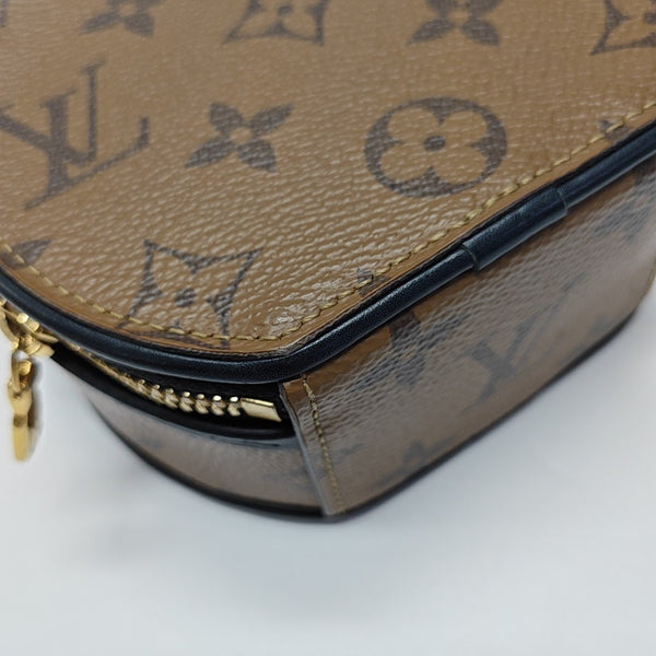 BOITE CHAPEAU Mini Monogram Coated Canvas Brown