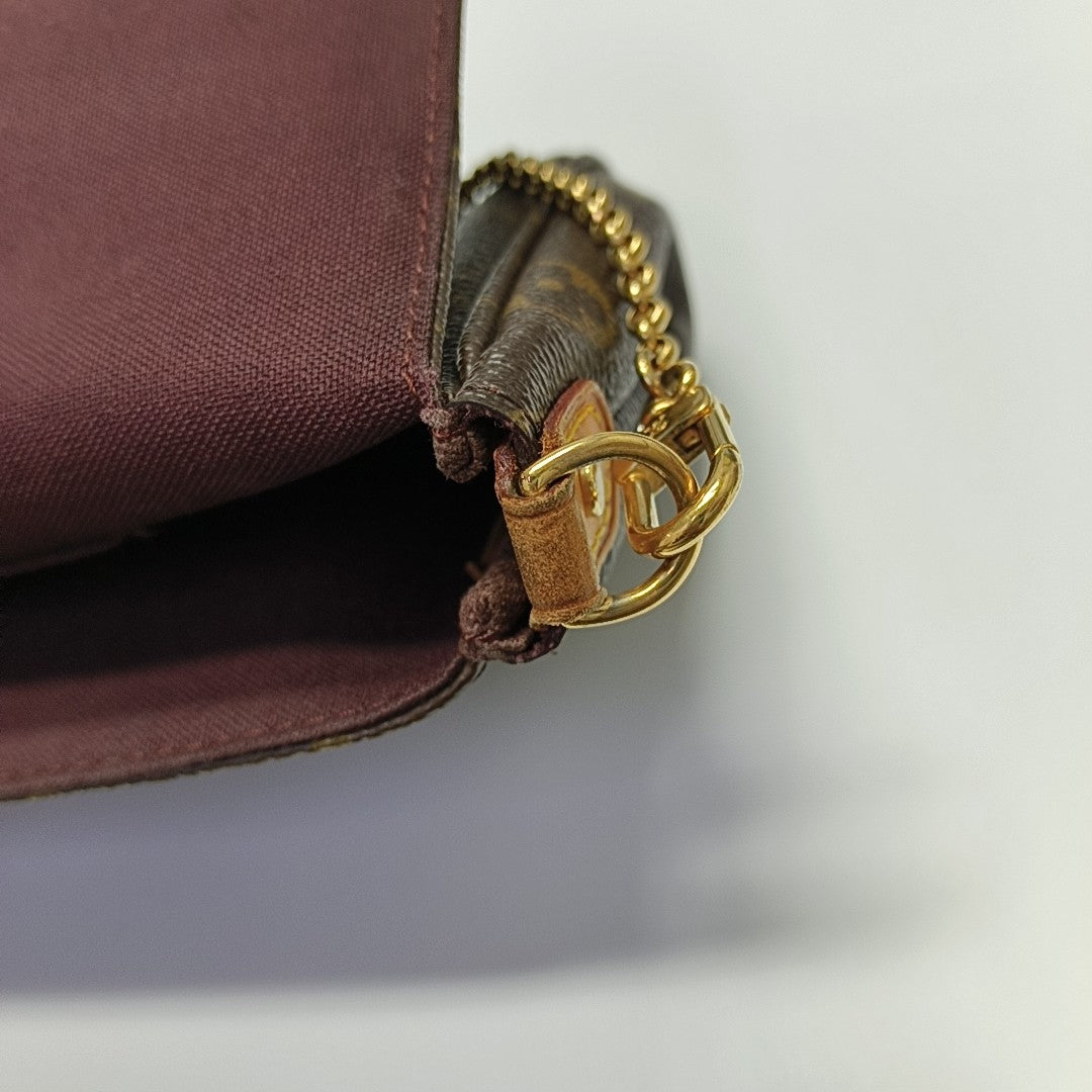 FAVORITE PM Monogram Coated Canvas Brown
