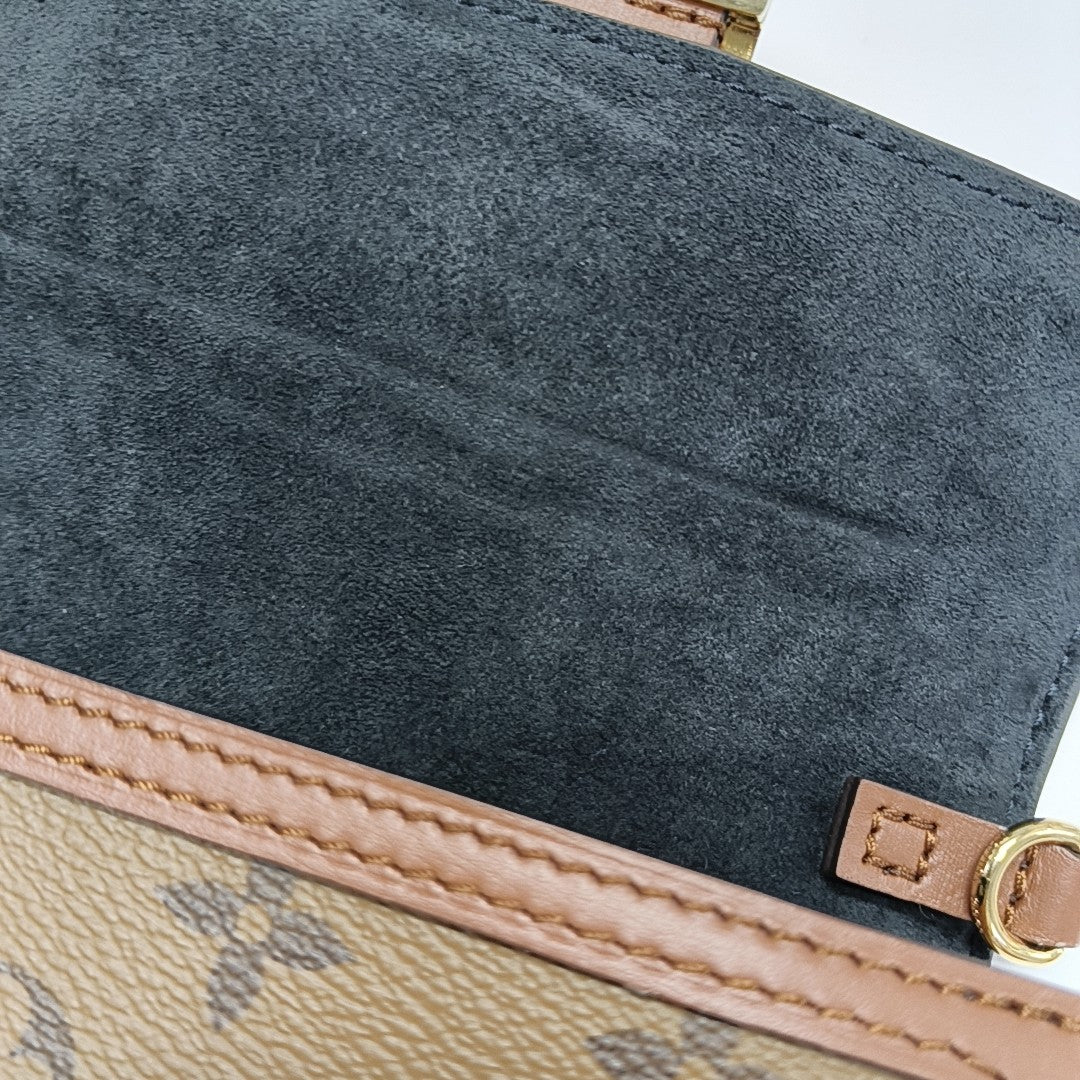 DAUPHINE WOC Monogram Coated Canvas Brown
