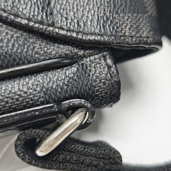 DISTRICT PM Damier Graphite Coated Canvas Gray
