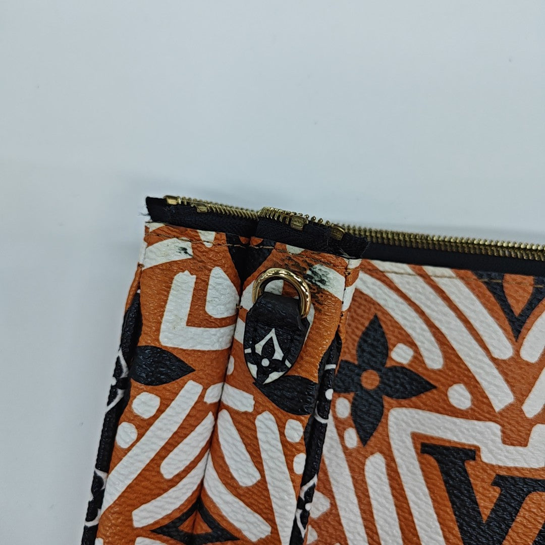 DOUBLE ZIP Coated Canvas Multicolor