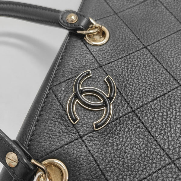 BOWLING Quilted Calfskin Black