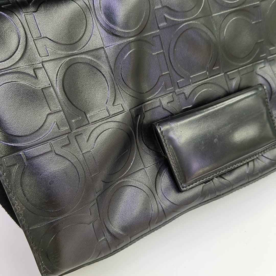 Calfskin Shoulder Bag Black