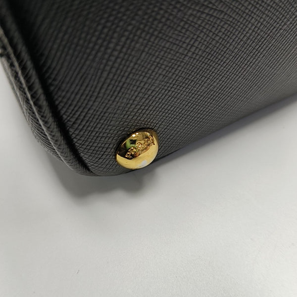 Galleria Super Mini Saffiano Calfskin Black