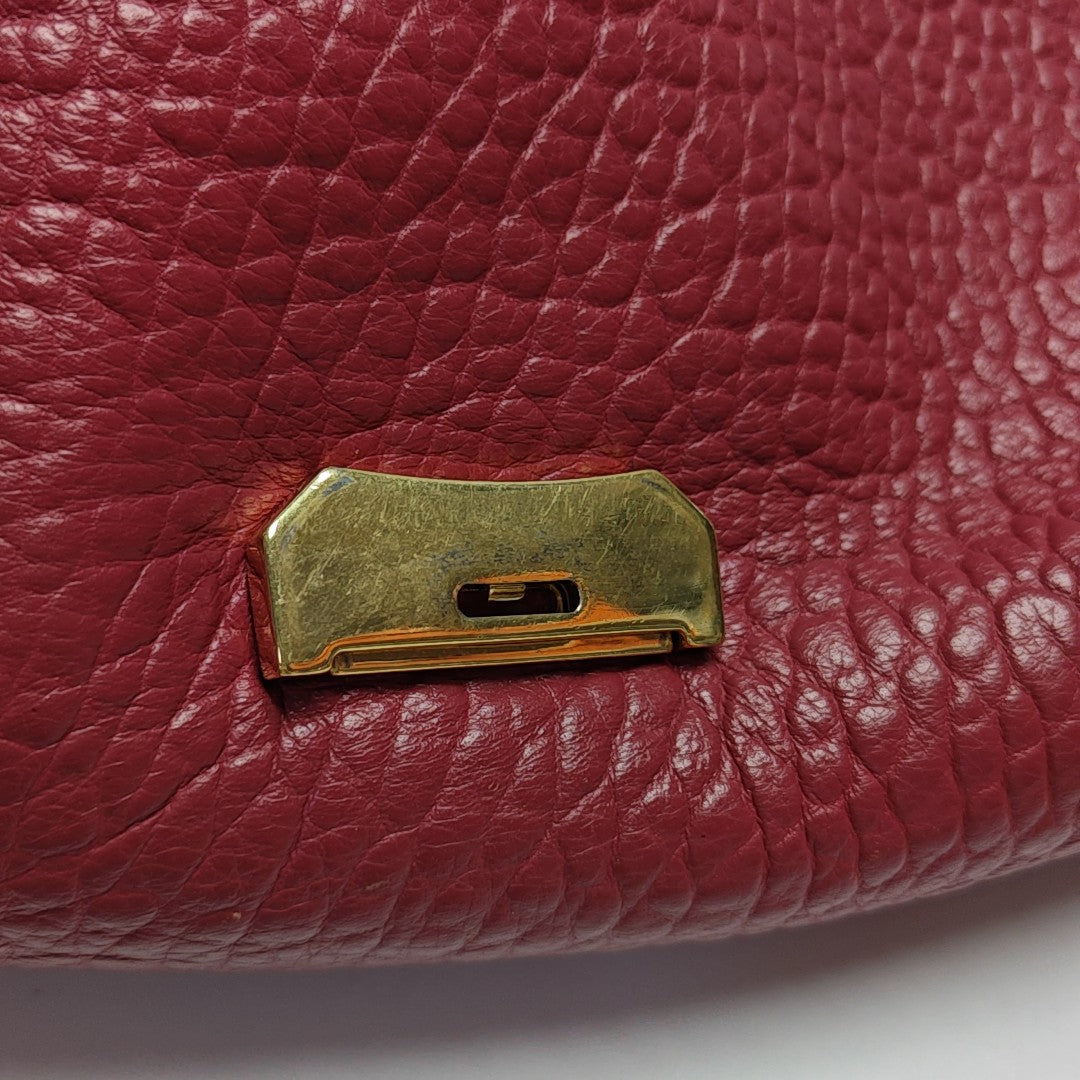 Mildenhall Medium Calfskin Red