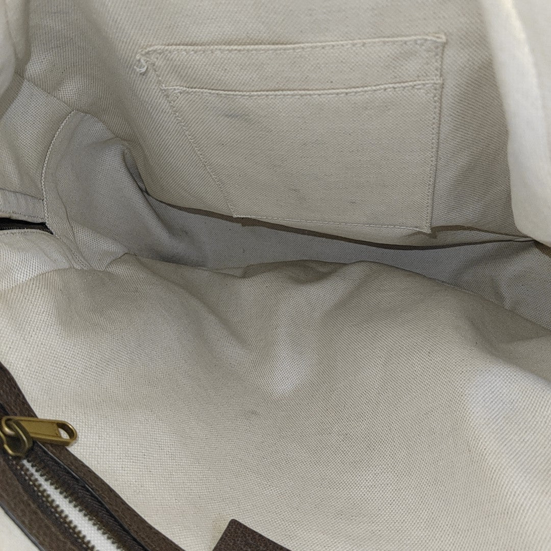 Ophidia Medium Monogram Coated Canvas Beige