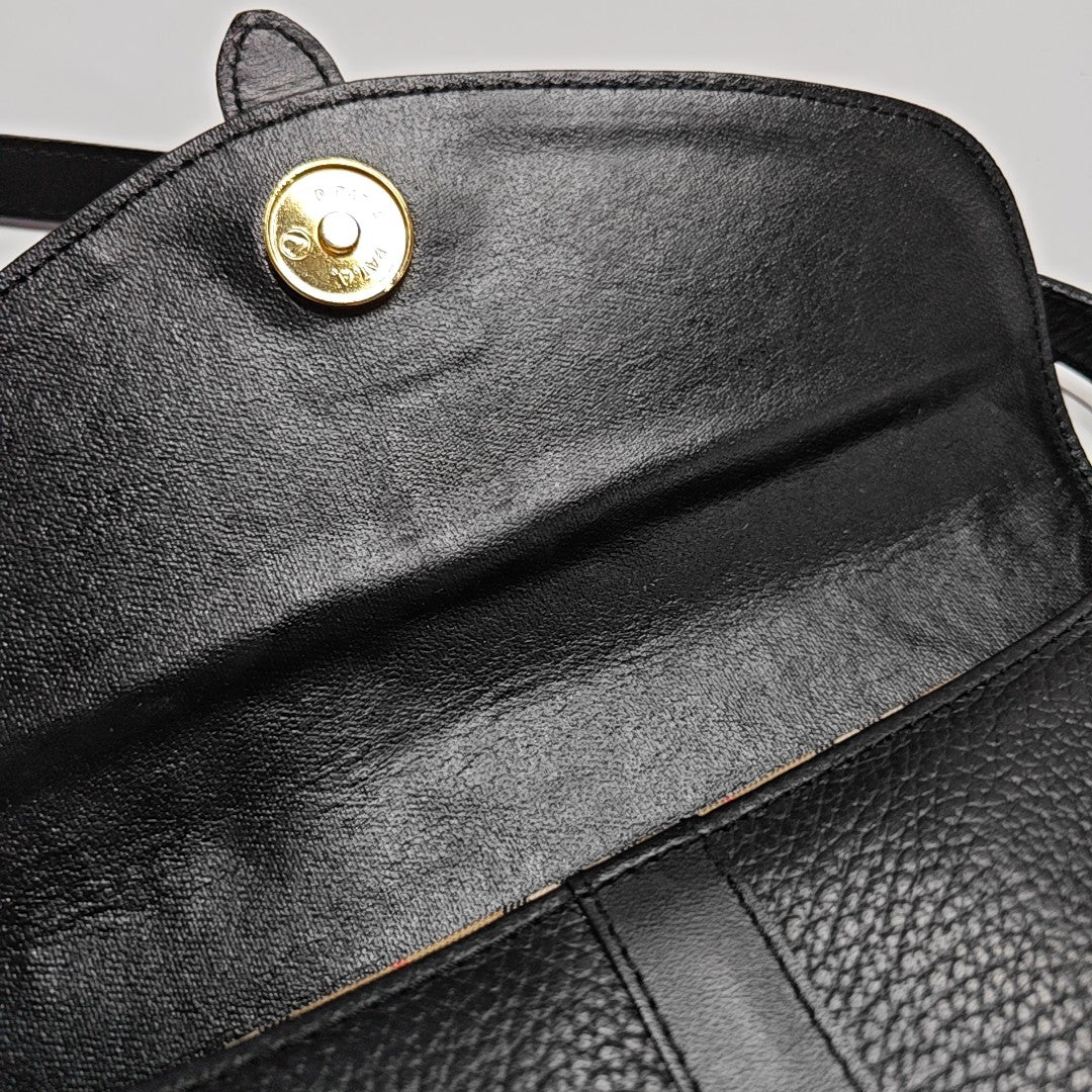 Calfskin Shoulder Bag Black