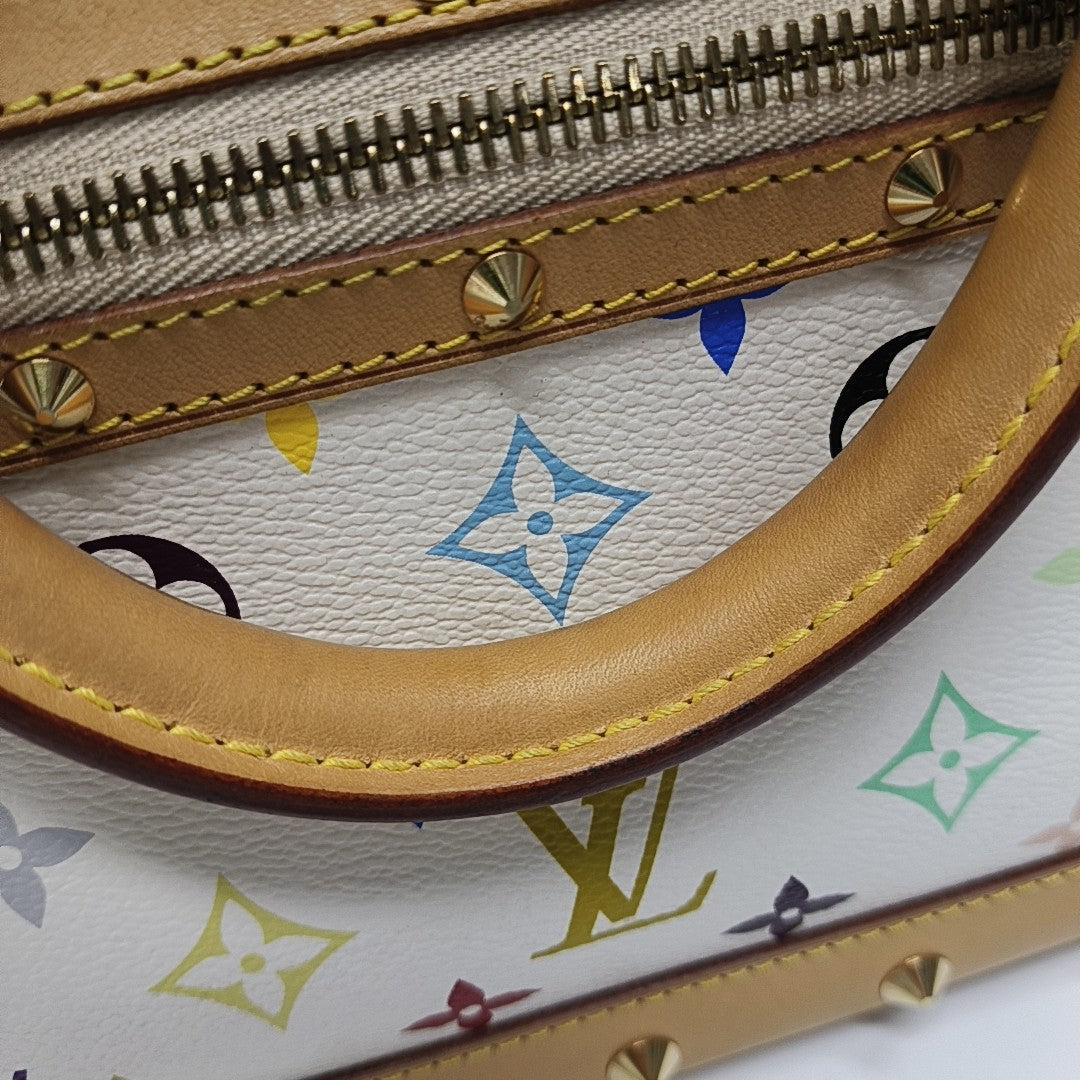 LV × TM ALMA PM Monogram Coated Canvas White