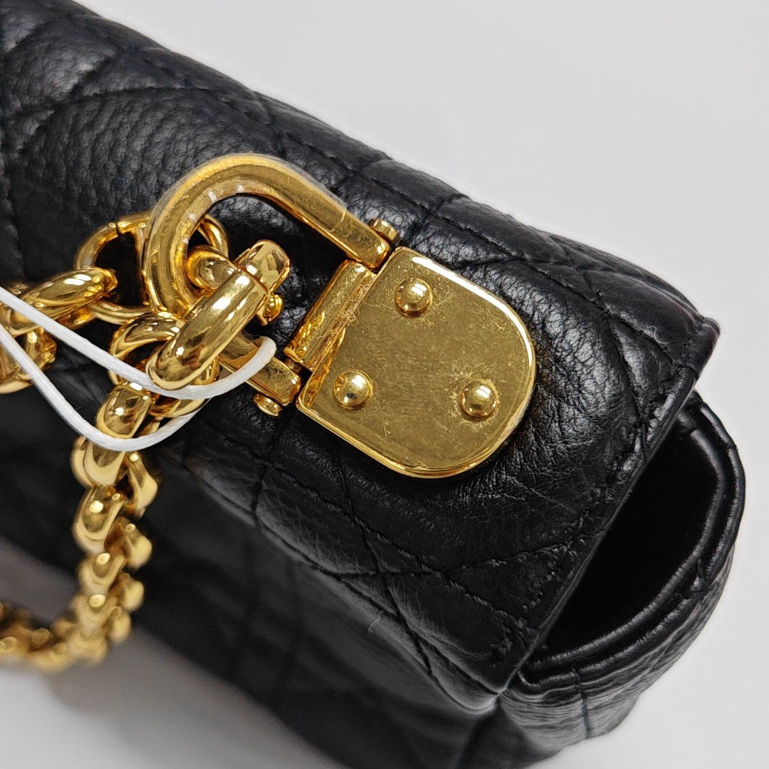 Dior Caro Small Cannage Calfskin Black