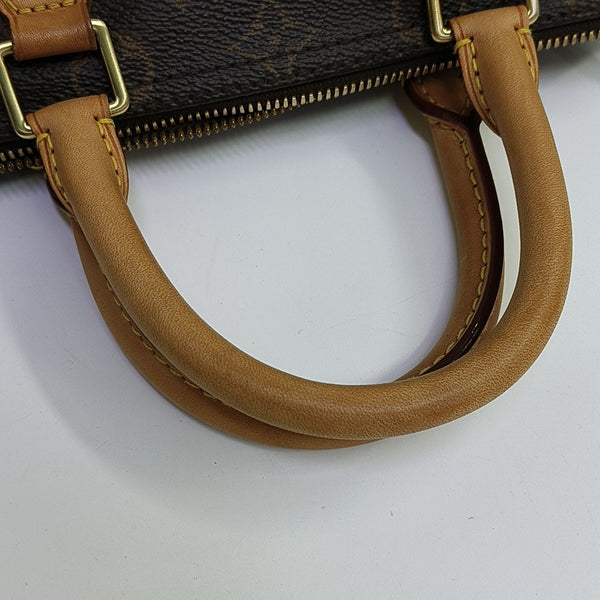 SPEEDY 25 Monogram Coated Canvas Brown