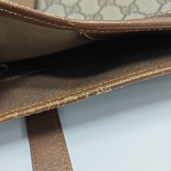 Monogram Coated Canvas Tote Bag Beige