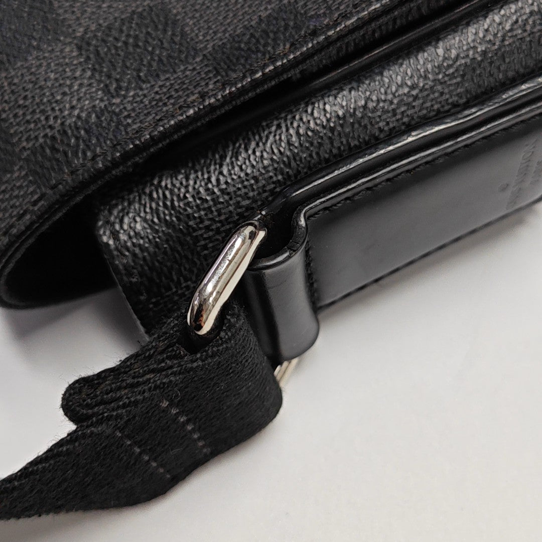 DISTRICT MM Damier Graphite Coated Canvas Gray