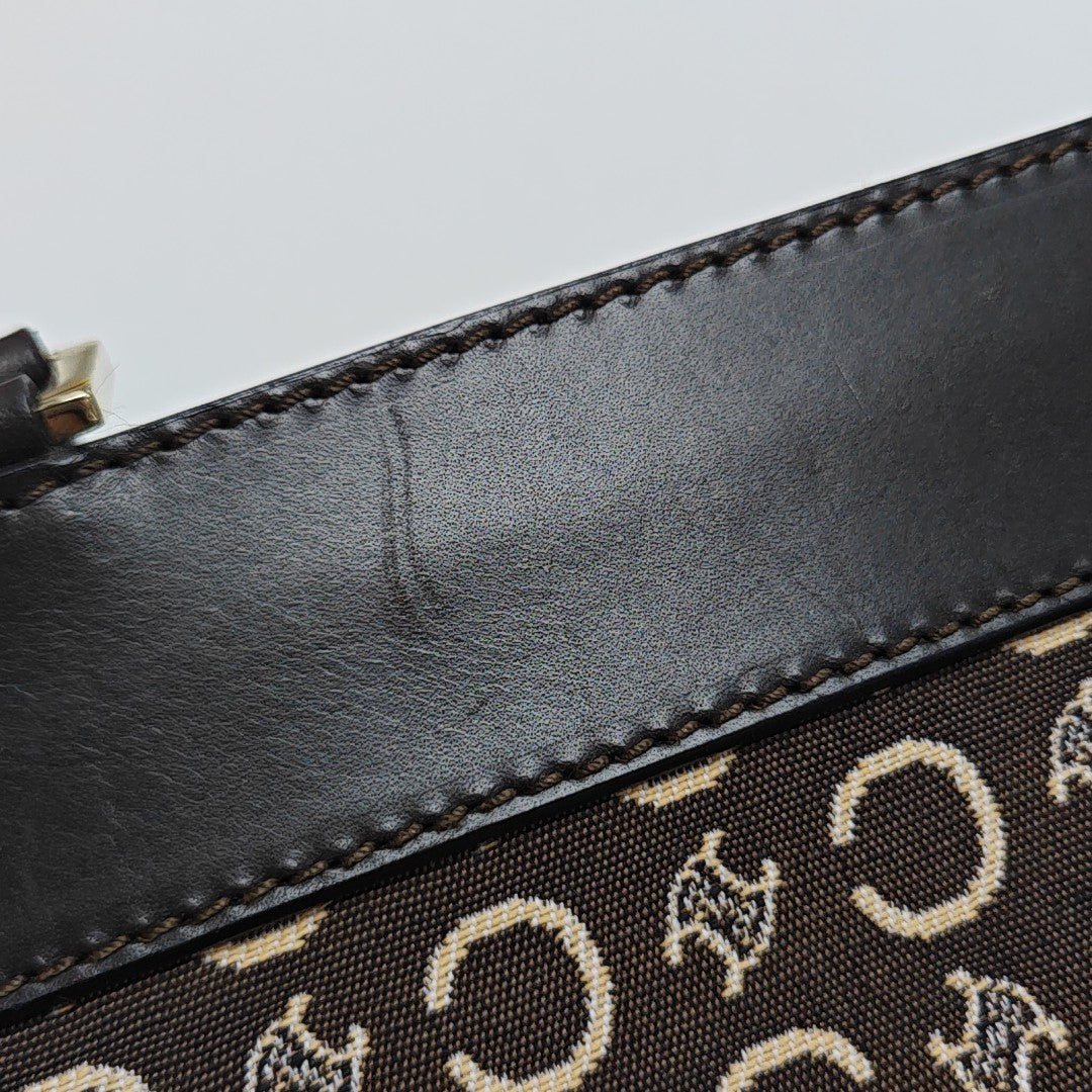 Canvas Top Handle Bag Brown