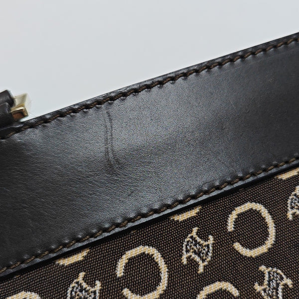 Canvas Top Handle Bag Brown