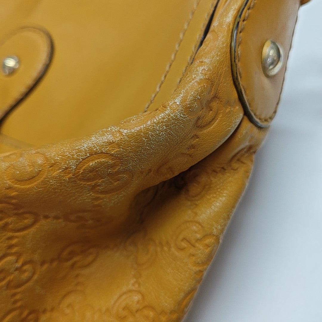 Monogram Calfskin Shoulder Bag Yellow