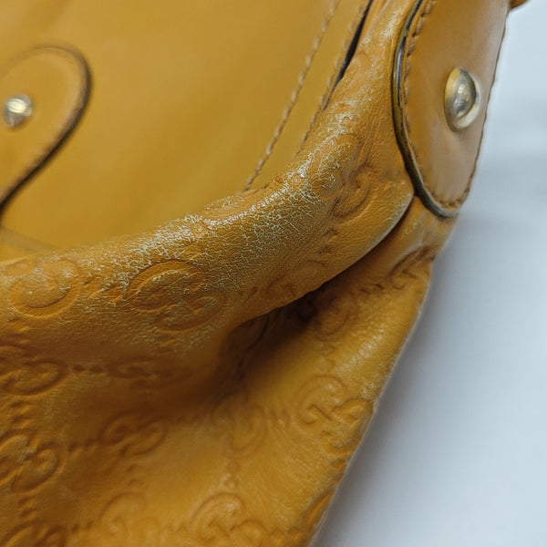 Monogram Calfskin Shoulder Bag Yellow