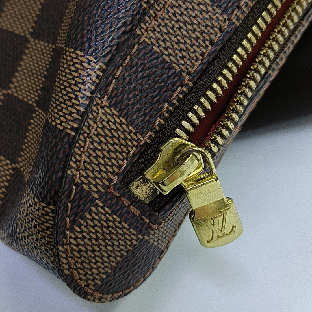 GÉRONIMOS Damier Ebene Coated Canvas Brown