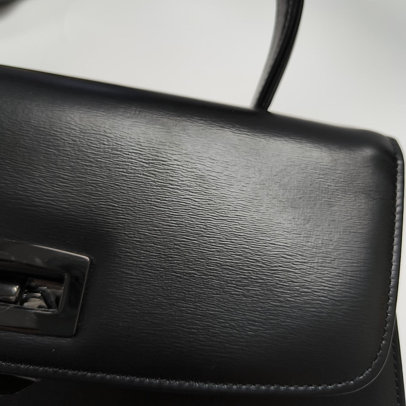 Calfskin Shoulder Bag Black