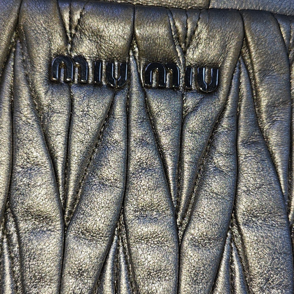 Quilted Lambskin Shoulder Bag Silver