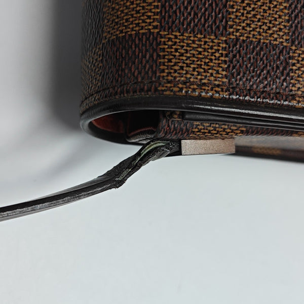 TRIBECA Damier Ebene Coated Canvas Brown