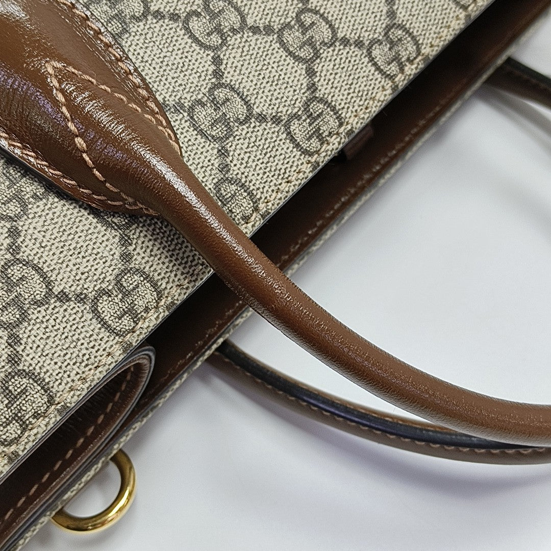 Retro Small Monogram Coated Canvas Brown