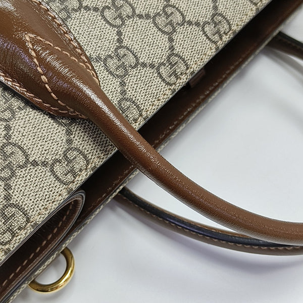 Retro Small Monogram Coated Canvas Brown