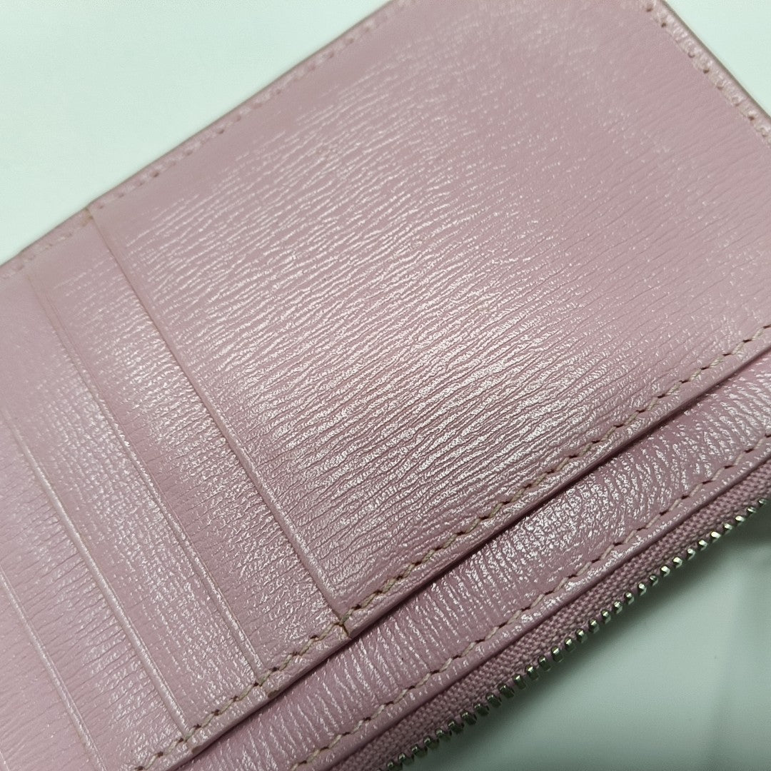 Gossip Calfskin Pink Card Holder