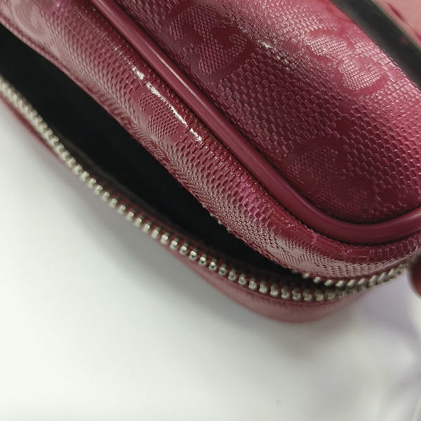 Monogram Coated Canvas Shoulder Bag Red