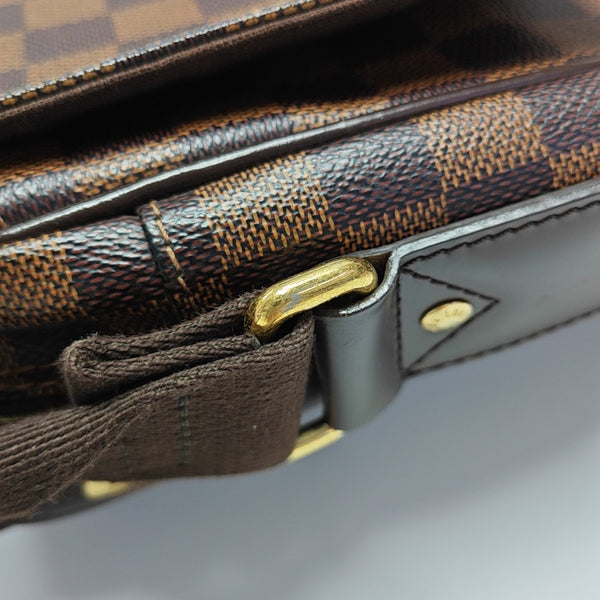 SHELTON MM Damier Ebene Coated Canvas Brown
