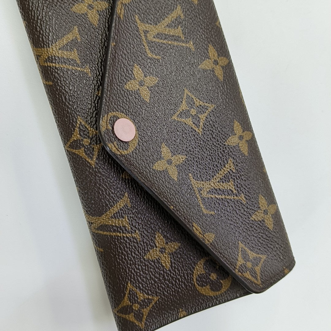 JOSÉPHINE Monogram Coated Canvas Brown Wallet