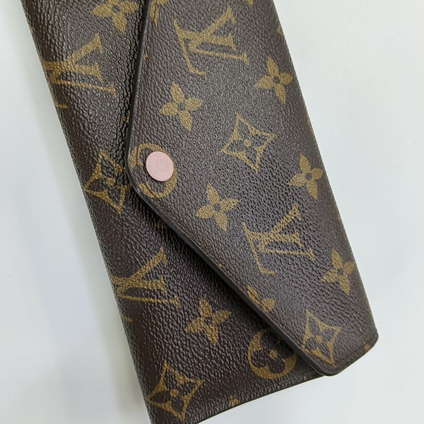 JOSÉPHINE Monogram Coated Canvas Brown Wallet