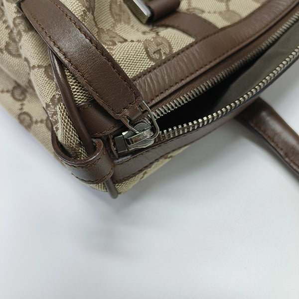 Monogram Canvas Top Handle Bag Brown
