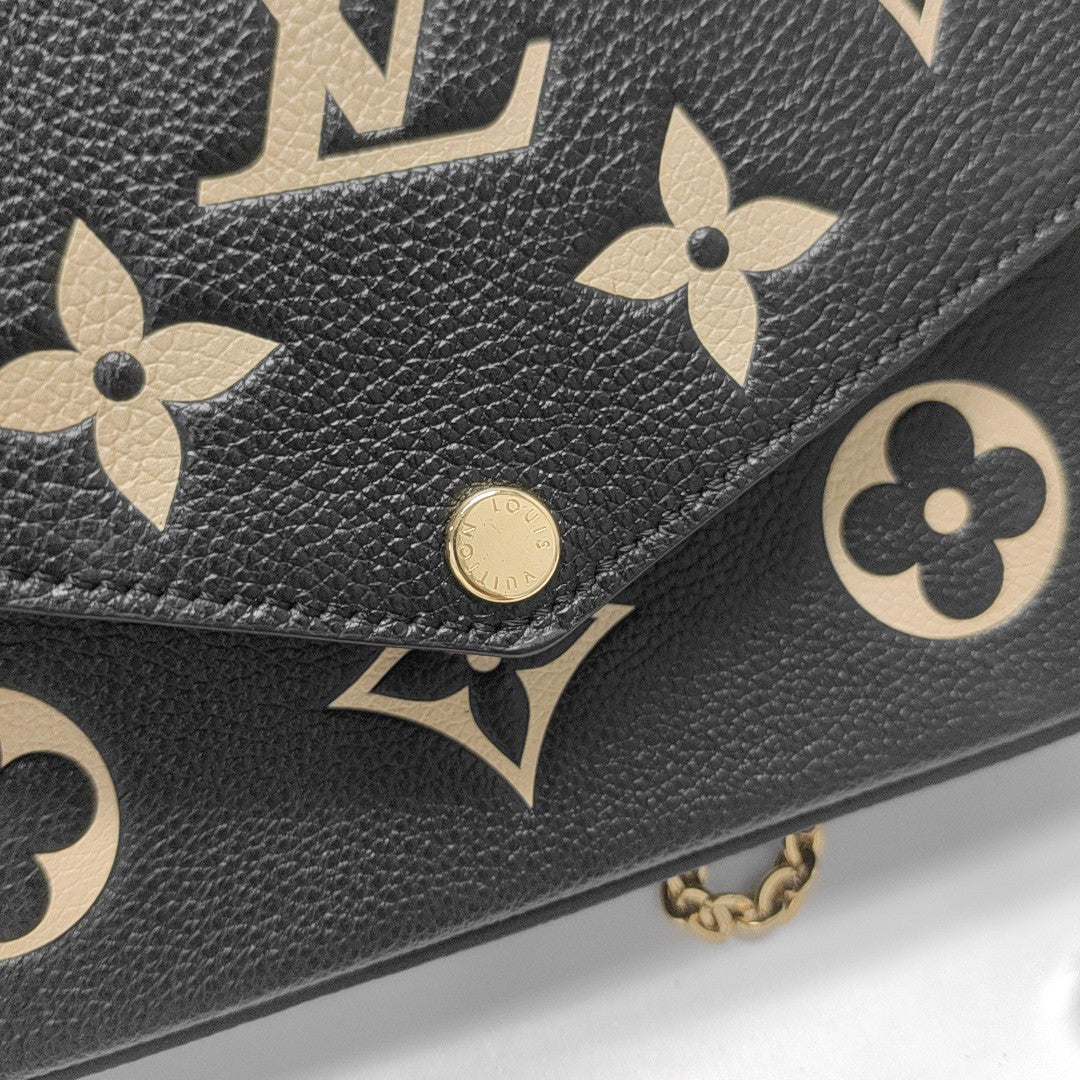 FÉLICIE Monogram Calfskin Black
