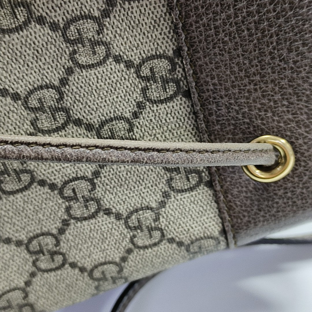 Ophidia Mini Monogram Coated Canvas Beige