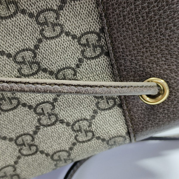 Ophidia Mini Monogram Coated Canvas Beige