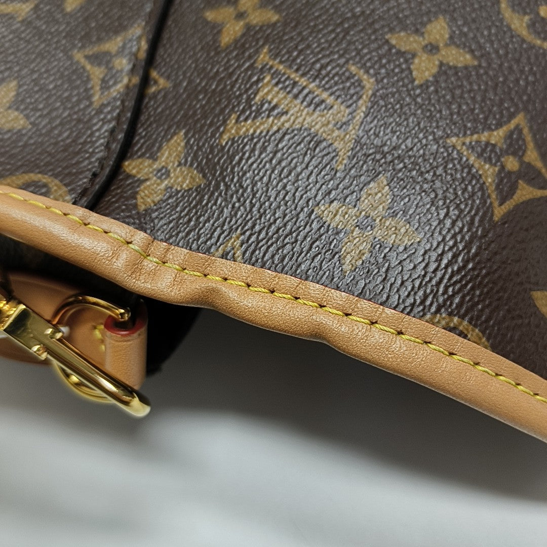 DIANE Monogram Coated Canvas Brown