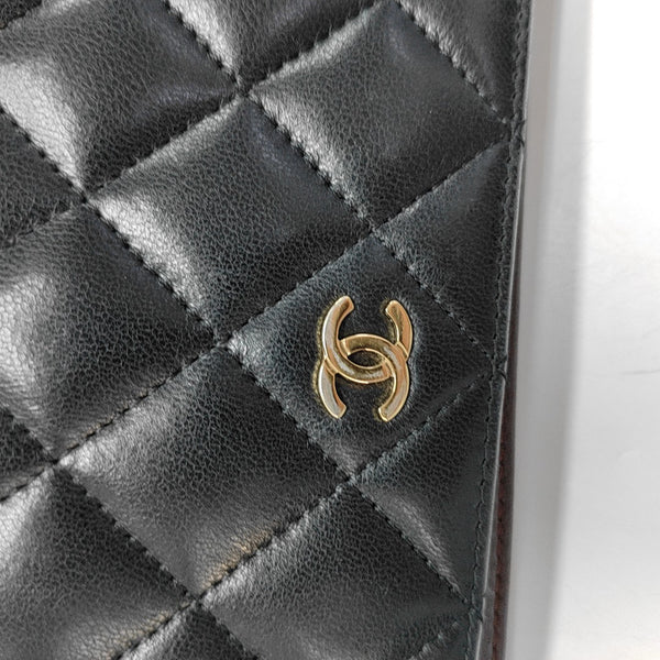 Quilted Lambskin Wallet Black
