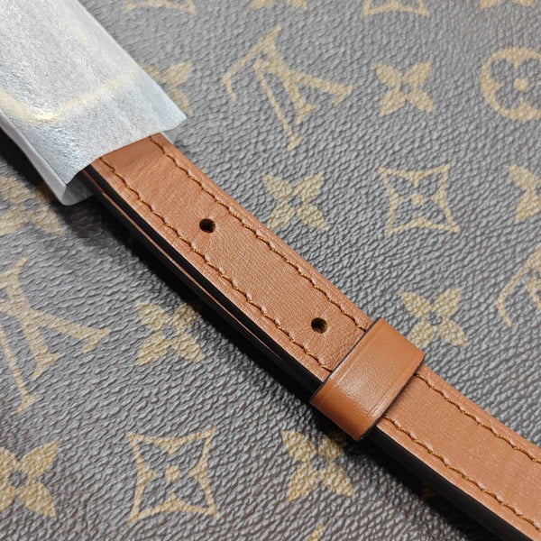 LOOP HOBO Monogram Coated Canvas Brown
