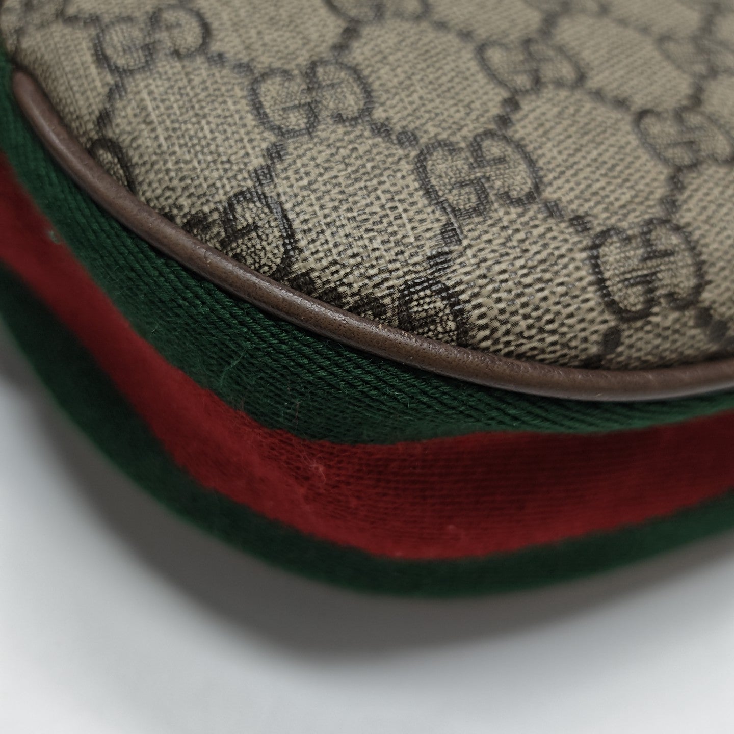 Ophidia Mini Monogram Coated Canvas Beige